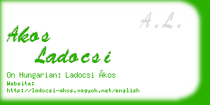akos ladocsi business card
